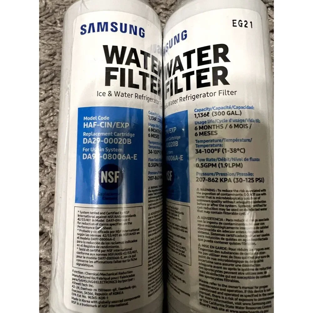 SAMSUNG 2PK Replacement for DA29-00020B HAF-CIN/EXP Refrigerator WF Cartridge